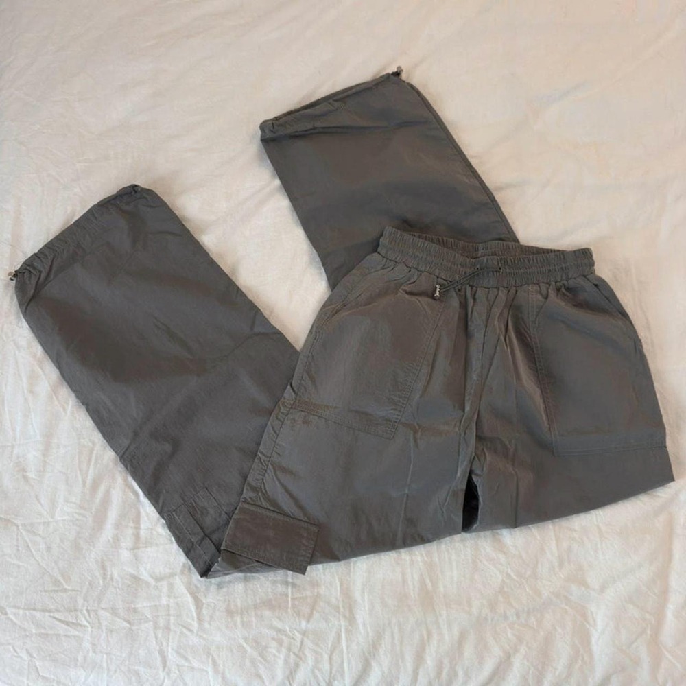 Grey Princess Polly straight leg cargo pants